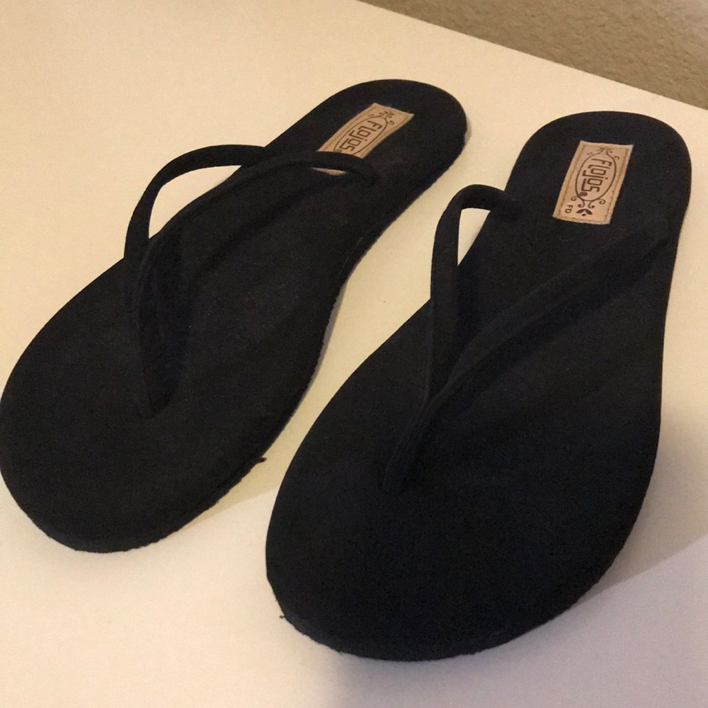 FLOJOS Black Sandals